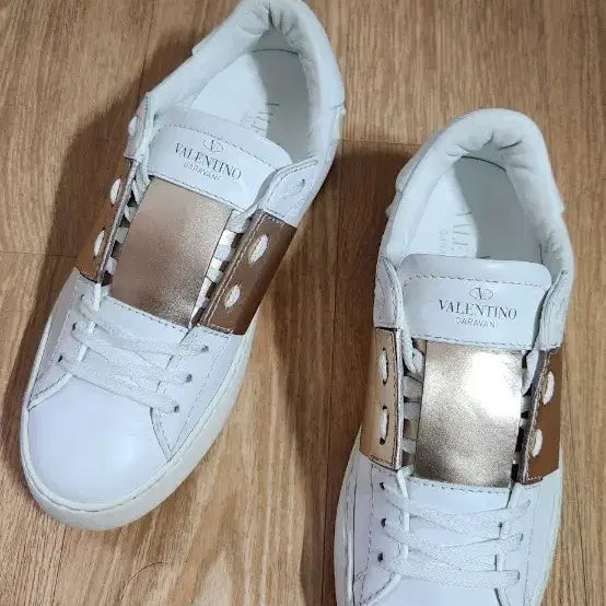 [BUNJANG] Valentino Garavani Hidden Open Gold Sneakers / (36.5/235)발렌티노 신발 가라바니 히든오픈 골드 운동화 스니커즈