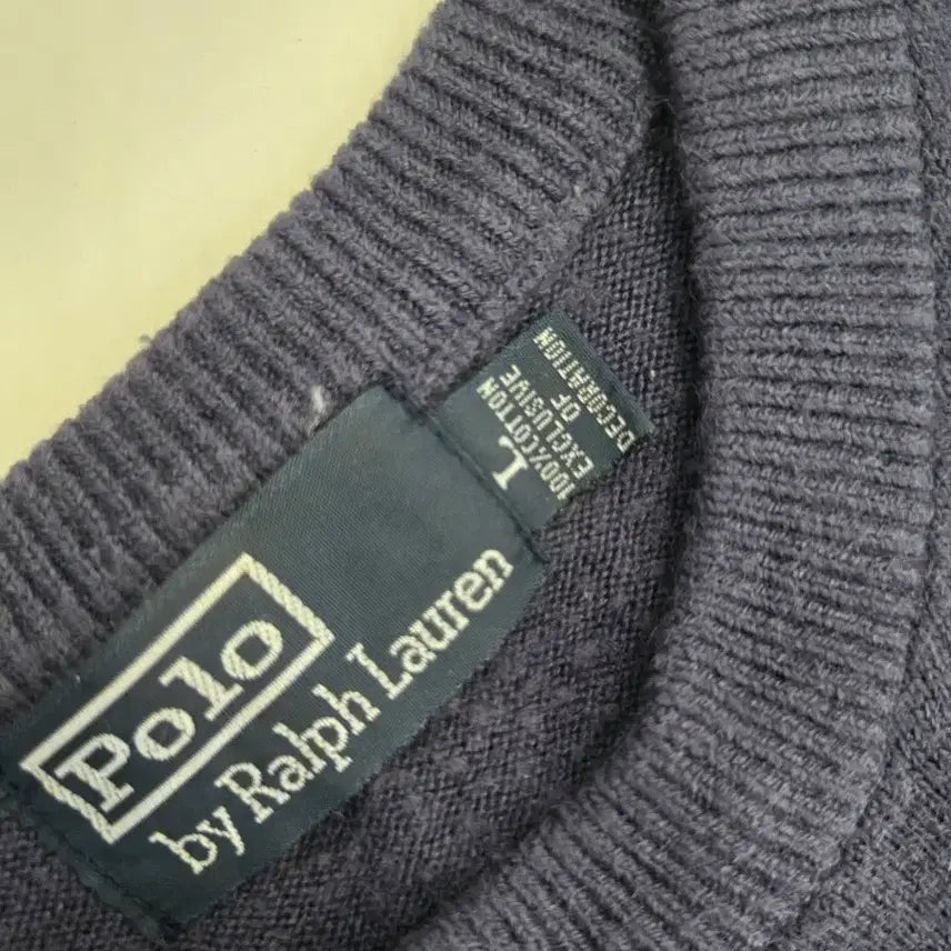 [BUNJANG] Polo Ralph Lauren Navy Long Sleeve Knit Sweater L / 폴로 랄프로렌 네이비 긴팔 니트 L