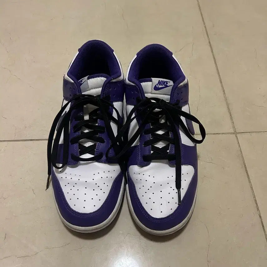 [BUNJANG] Nike Dunk Low Court Purple Sneakers / 나이키 덩크 로우 코트퍼플 275