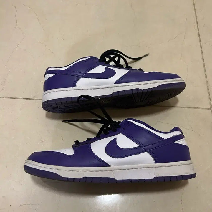 [BUNJANG] Nike Dunk Low Court Purple Sneakers / 나이키 덩크 로우 코트퍼플 275