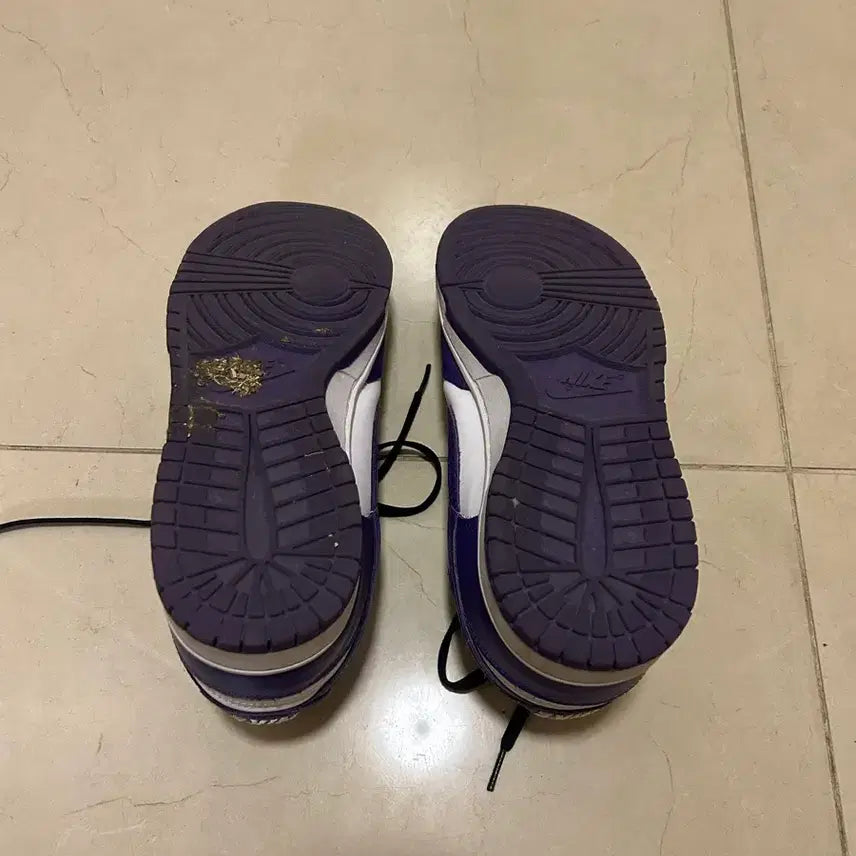 [BUNJANG] Nike Dunk Low Court Purple Sneakers / 나이키 덩크 로우 코트퍼플 275