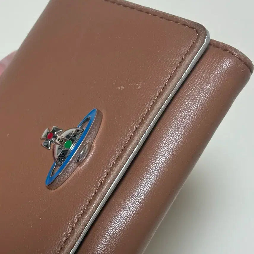 [BUNJANG] Vivienne Westwood Trifold Wallet - Brown / 비비안웨스트우드 3단 지갑 브라운