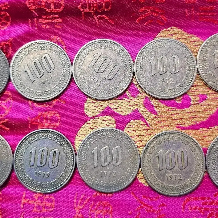 [BUNJANG] 1972 100 Won Coin Bundle / 1972년 100원 동전 10개일괄