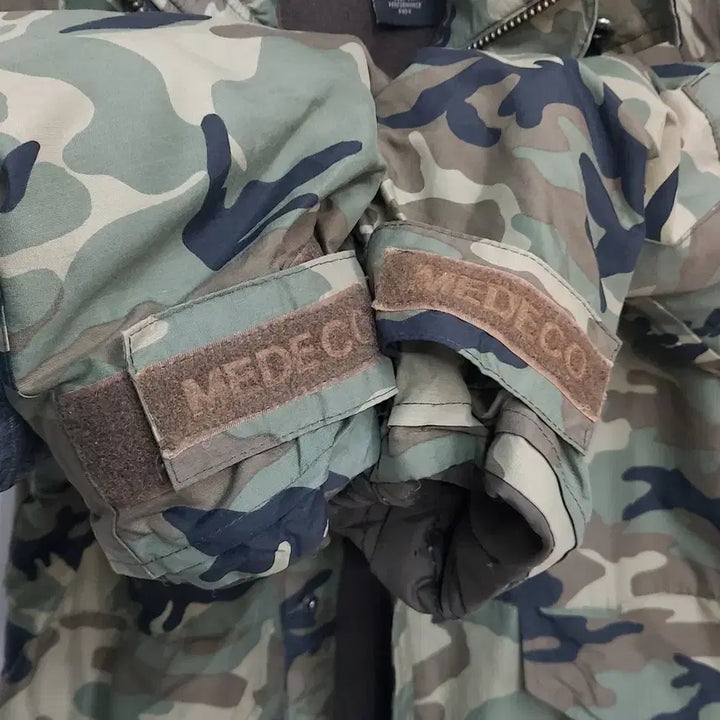 [BUNJANG] Medeco Camouflage Military Jacket / 메데코 M/100~105 카모플라주 밀리터리 자켓. 간절기용.