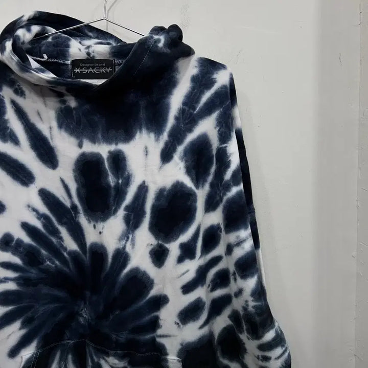 [BUNJANG] X-Saki Tie-Dye Oversized Hoodie / 엑스사키 타이다이 물나염 오버핏 후드티