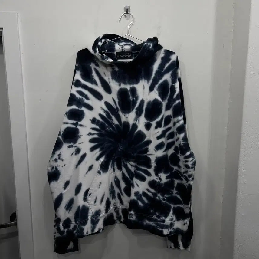 [BUNJANG] X-Saki Tie-Dye Oversized Hoodie / 엑스사키 타이다이 물나염 오버핏 후드티