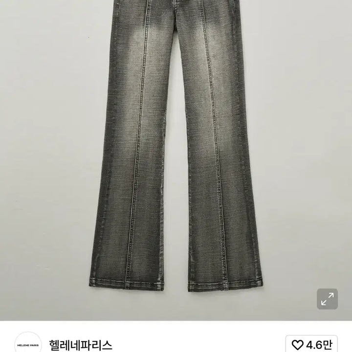 [BUNJANG] Helene Paris Faded Washed Bootcut Denim Pants [Faded Gray] / 헬레네파리스 페이디드 워싱 부츠컷 데님 팬츠 [페이디드 그레이]