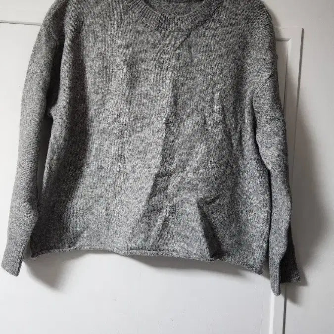 [BUNJANG] Gray Knit Sweater and Shorts Set / 회색 니트 스웨터+반바지 세트 새상품