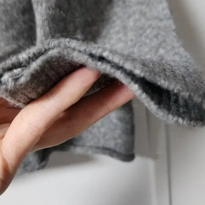 [BUNJANG] Gray Knit Sweater and Shorts Set / 회색 니트 스웨터+반바지 세트 새상품