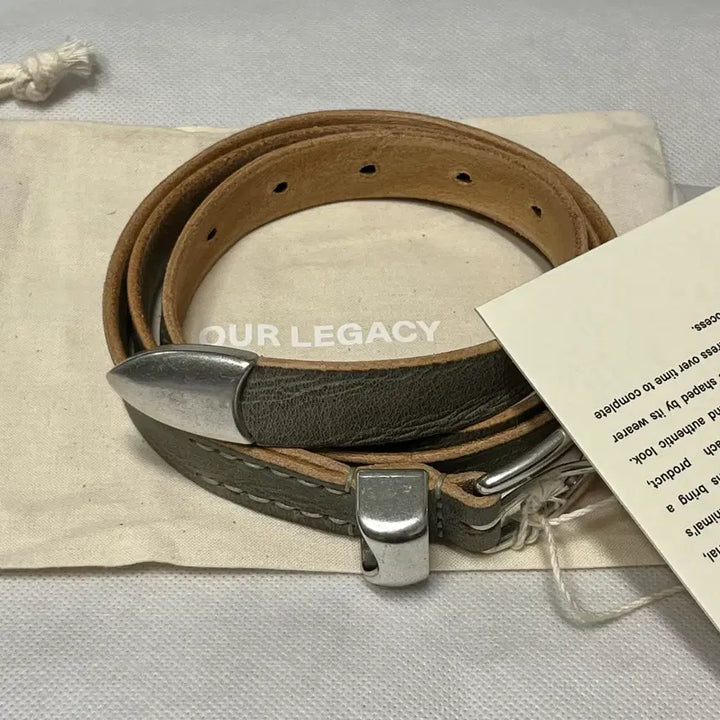 [BUNJANG] Our Legacy 26SS 2cm Belt / Khaki / (새상품)[90] 아워레가시 26ss 2cm 벨트/카키