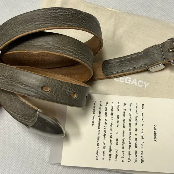 [BUNJANG] Our Legacy 26SS 2cm Belt / Khaki / (새상품)[90] 아워레가시 26ss 2cm 벨트/카키