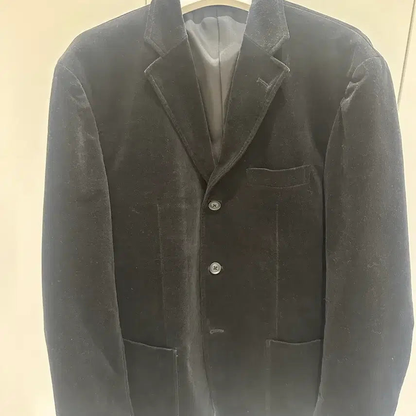 [BUNJANG] Black Corduroy Oversized Jacket / 코듀로이 블랙 오버사이즈 자켓