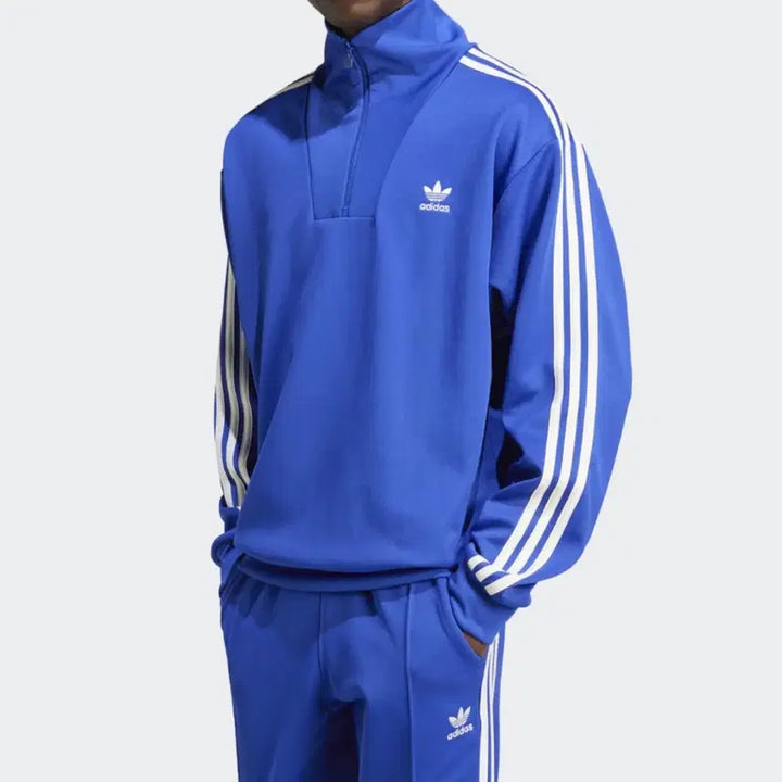 [BUNJANG] Adidas Funnel Neck Track Top (Blue) - 2XL / [새상품] 2XL) 아디다스 퍼널넥 트랙탑 블루