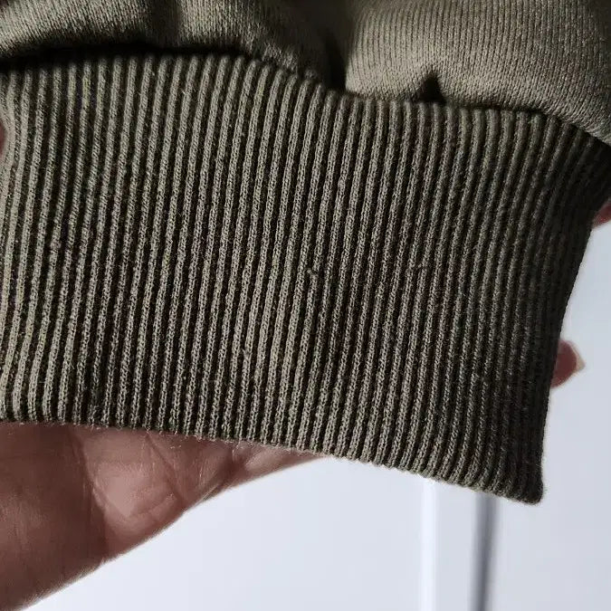 [BUNJANG] Unisex Khaki Two-Way Hooded Zip-Up Jacket / 남녀공용 카키색 투웨이 후드 집업 새상품