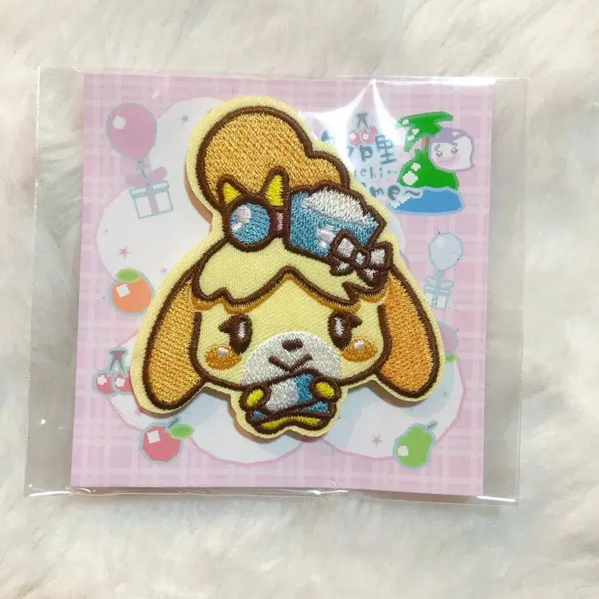 [BUNJANG] Animal Crossing Isabelle Embroidered Velcro Patch / 모동숲 여울 자수 벨크로 와펜