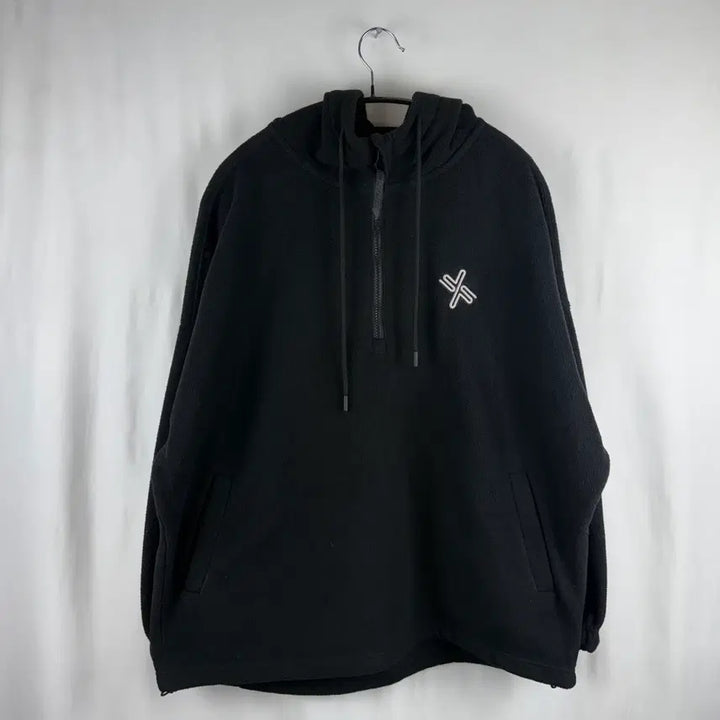 [BUNJANG] Xexymix Soft Fleece Anorak Hoodie Black / F) 젝시믹스 소프트 플리스 아노락 후디 블랙