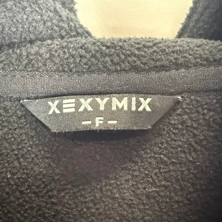 [BUNJANG] Xexymix Soft Fleece Anorak Hoodie Black / F) 젝시믹스 소프트 플리스 아노락 후디 블랙