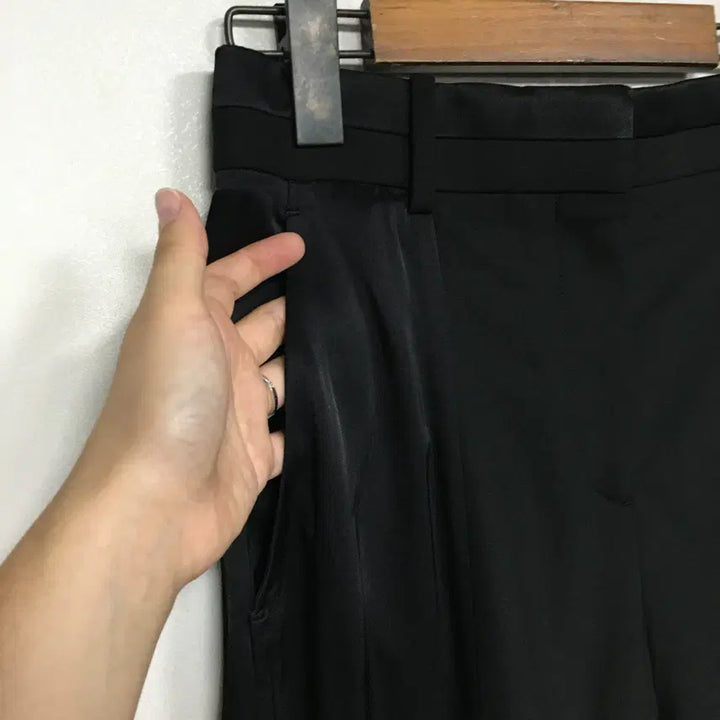 [BUNJANG] COS Satin Wool Tuxedo Trousers / COS 코스 신상 새틴 울 턱시도 트라우저 팬츠 34