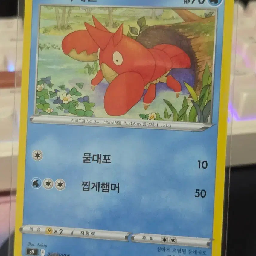 [BUNJANG] Pokémon Card Krabby / 포켓몬카드 가재군