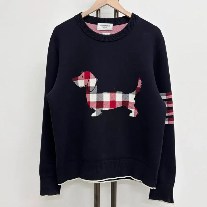 [BUNJANG] Thom Browne Hector Jacquard Check Knit / [3]톰브라운 사선완장 헥터 자카드 체크니트
