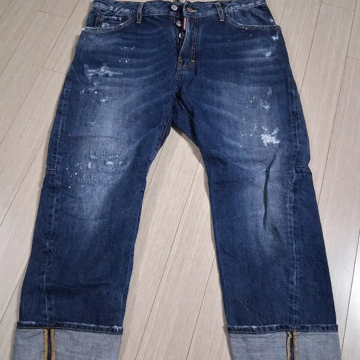 [BUNJANG] Dsquared2 Denim Roll-up Jeans (Size 50) / 디스퀘어드2 청바지 데님 롤업진(50)
