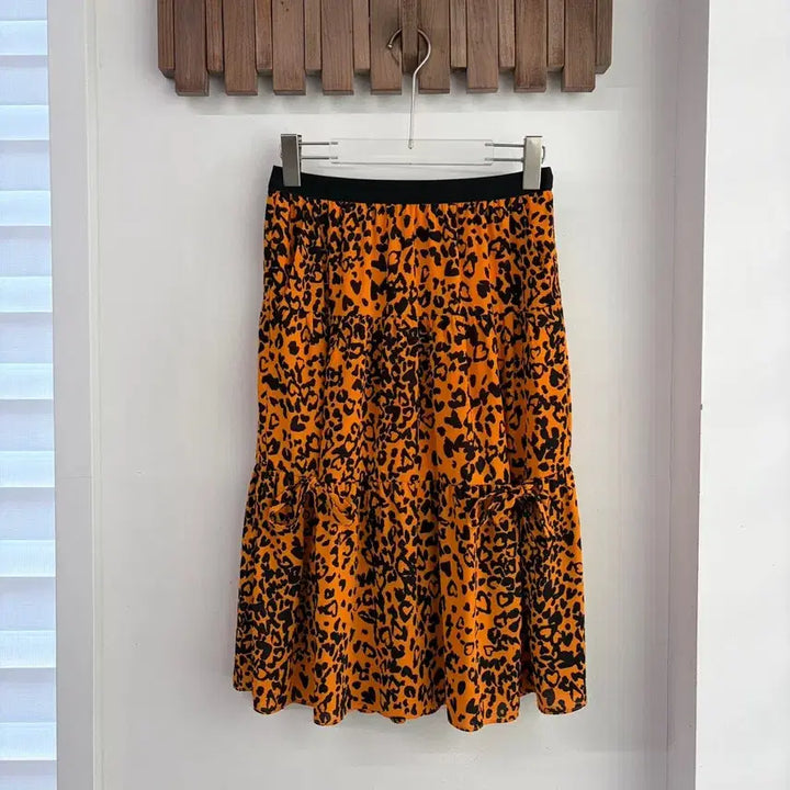 [SOLD OUT] 소니아리키엘 레오파드 밴딩 스커트