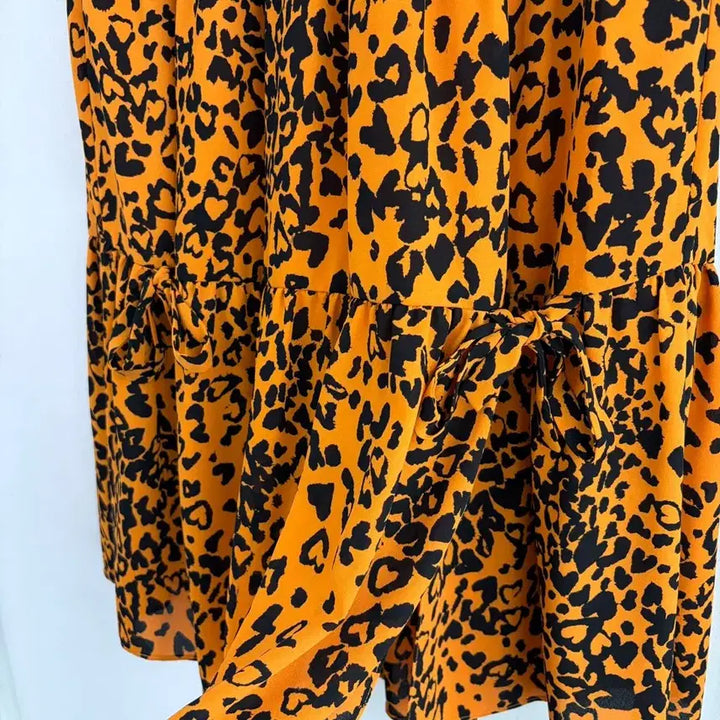 [SOLD OUT] 소니아리키엘 레오파드 밴딩 스커트
