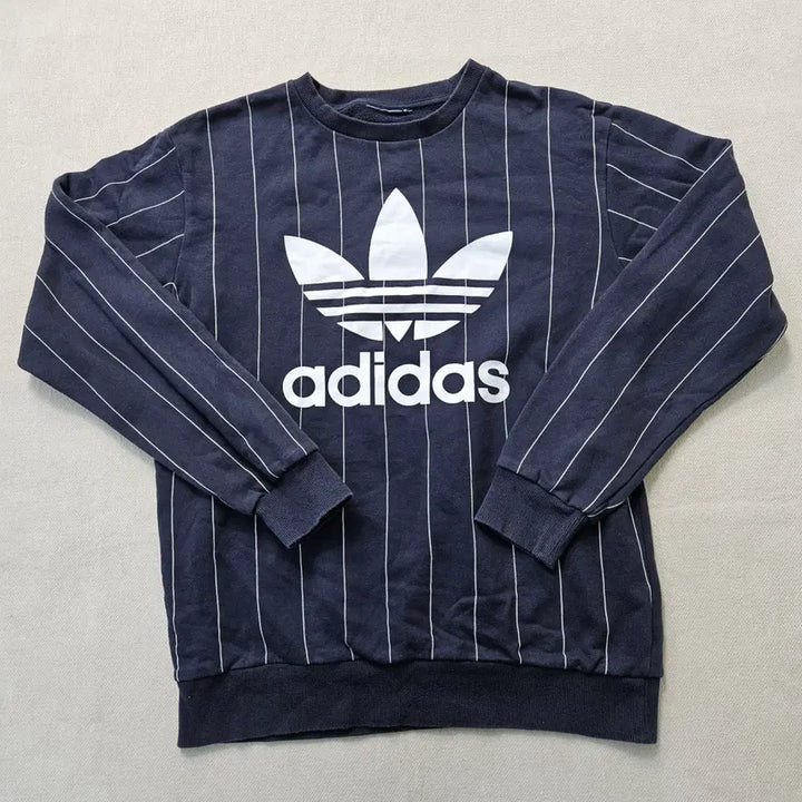 [BUNJANG] Adidas Pinstripe Sweatshirt / 100 아디다스 핀스트라이프 맨투맨  0306Y