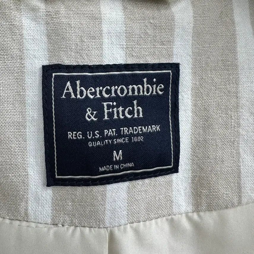 [BUNJANG] Abercrombie &amp; Fitch Linen Blazer Jacket / 95 아베크롬비 여자 린넨 블레이져 자켓
