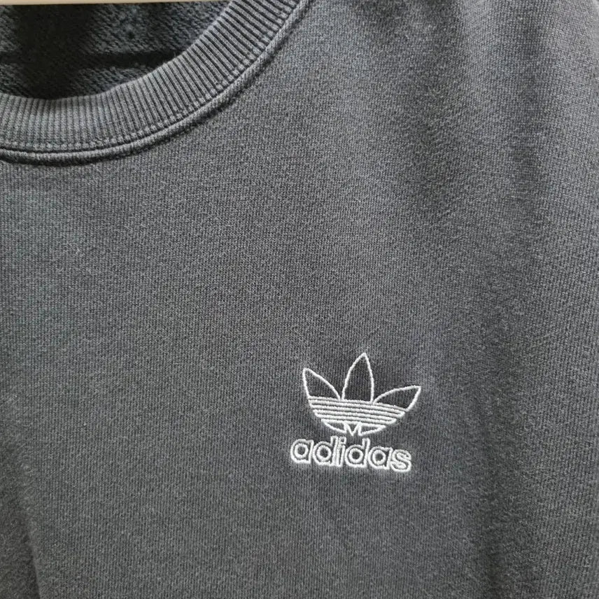 [BUNJANG] Adidas Sweatshirt Black Crewneck / [XL] 아디다스 스웻 스웨트 맨투맨 105 100 검정 블랙 발렌