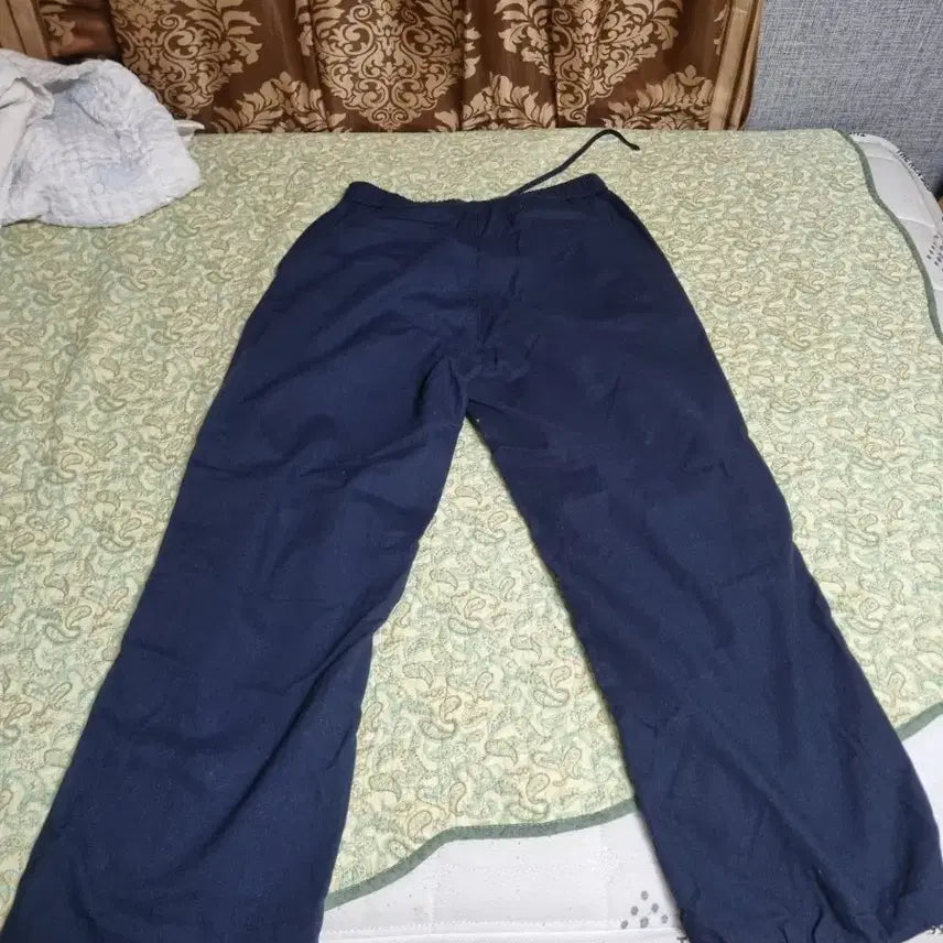 [BUNJANG] LafargeStore Linen Oversized Parachute Pants Navy Bermuda / [L] 라퍼지스토어 린넨 오버 파라슈트 팬츠 32 네이비 남색 버뮤다