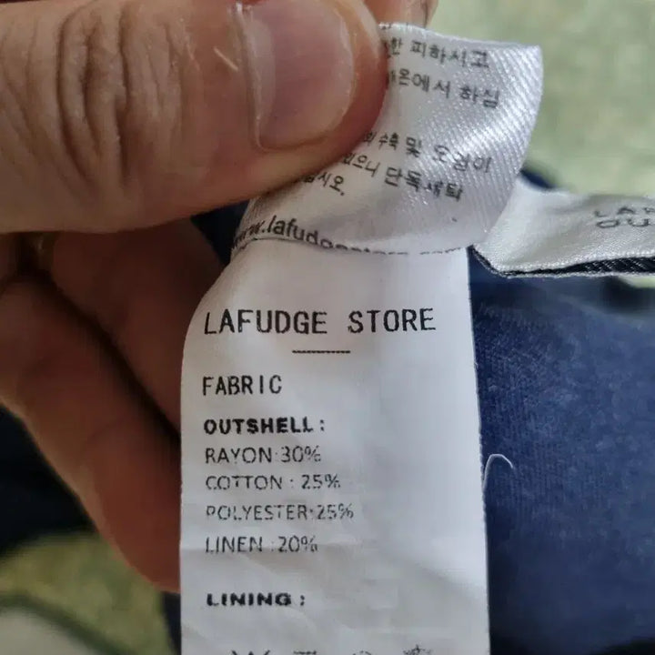 [BUNJANG] LafargeStore Linen Oversized Parachute Pants Navy Bermuda / [L] 라퍼지스토어 린넨 오버 파라슈트 팬츠 32 네이비 남색 버뮤다