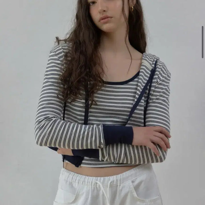 [BUNJANG] Headermint Striped Hoodie / 헤더먼트 스트라이프 후디