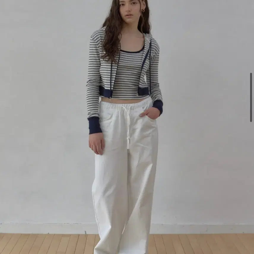[BUNJANG] Headermint Striped Hoodie / 헤더먼트 스트라이프 후디