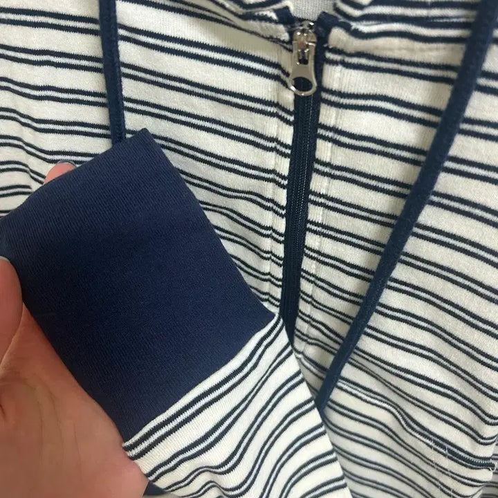 [BUNJANG] Headermint Striped Hoodie / 헤더먼트 스트라이프 후디