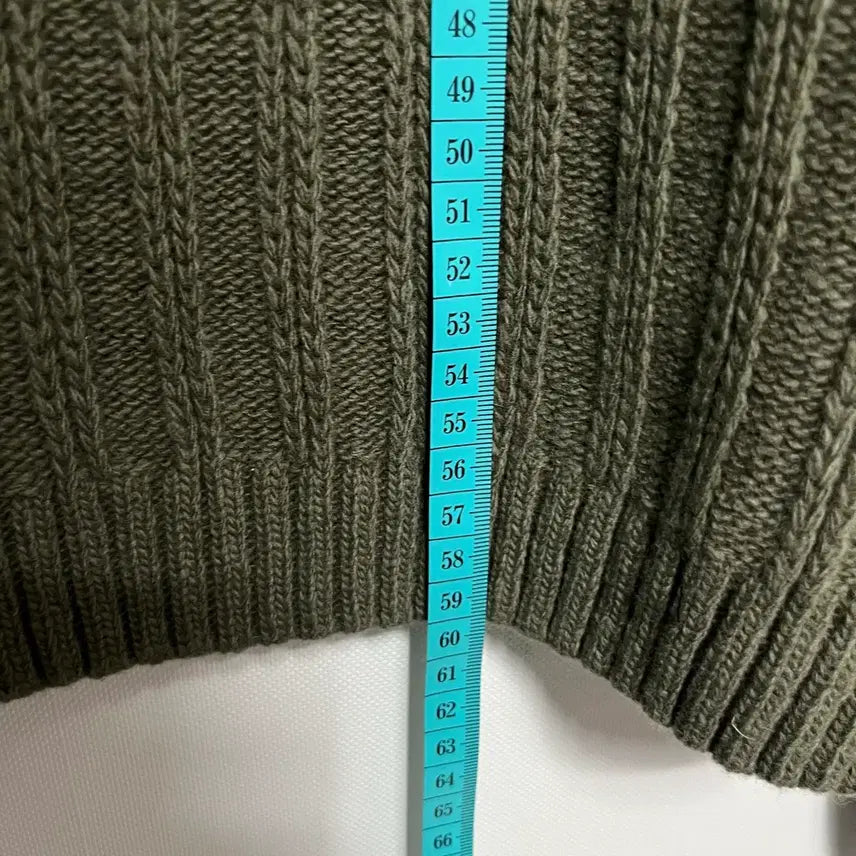 [BUNJANG] Gimaguas Ribbed Knit Sweater / 기마구아스 지퍼 디테일 골지 니트 S