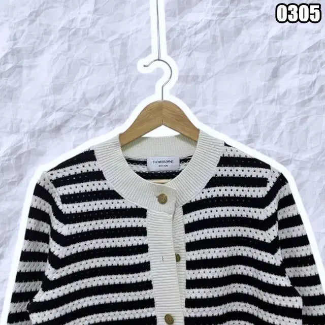 [BUNJANG] Thom Browne Navy Stripe Cardigan / S 톰브라운 네이비 스트라이프 가디건