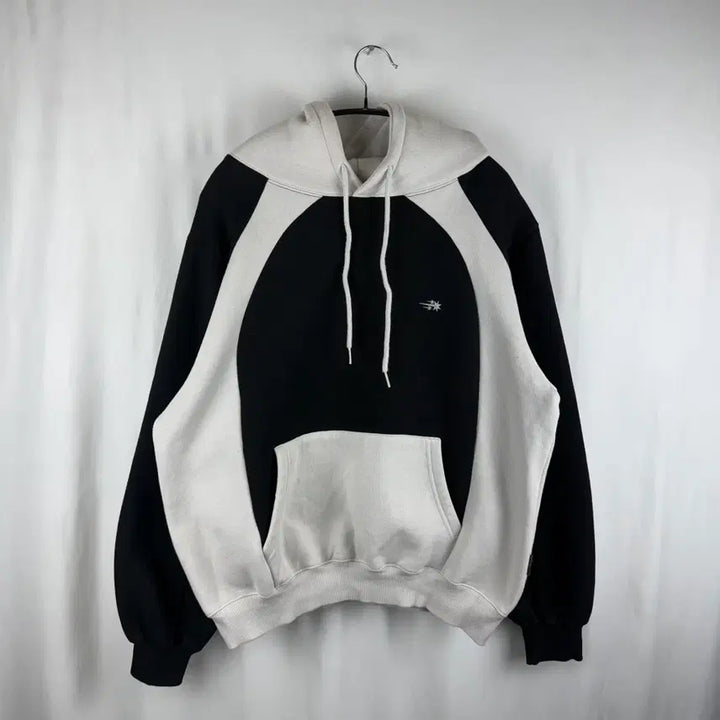 [BUNJANG] Niceghostclub Color Block Hoodie S / S) 나이스고스트클럽 배색 후드 티