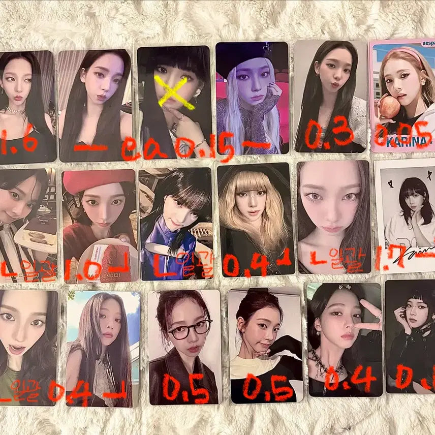 [BUNJANG] aespa Karina Photocard Bundle Set / 에스파 카리나 포토카드 양도 처분