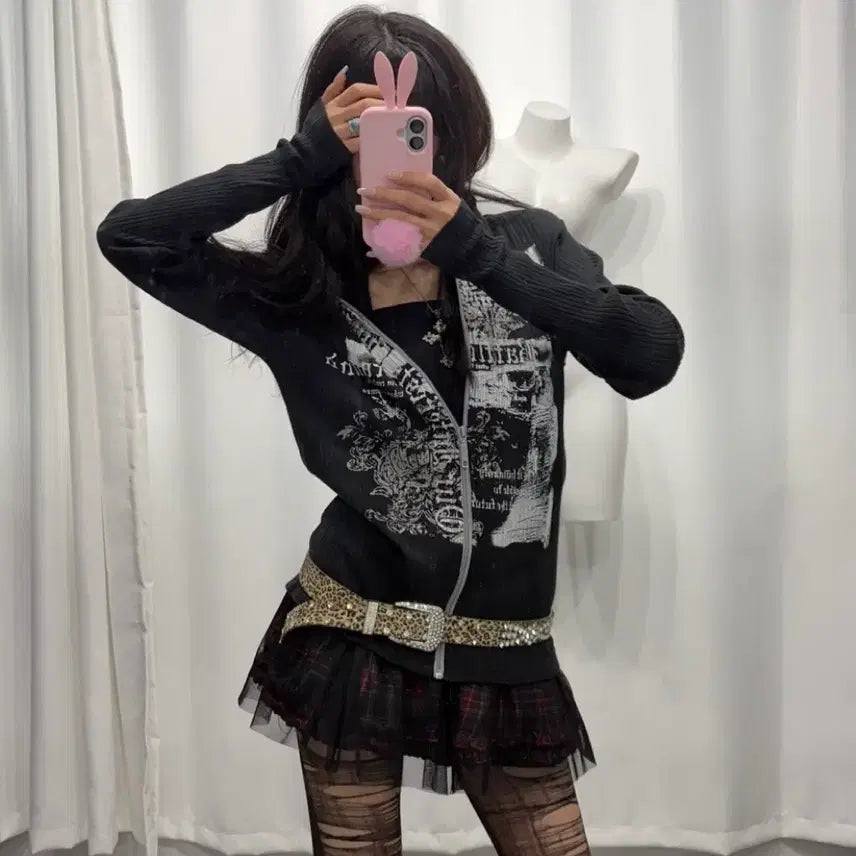 [BUNJANG] Japanese Printed Hoodie / 재패니즈 프린팅 후디