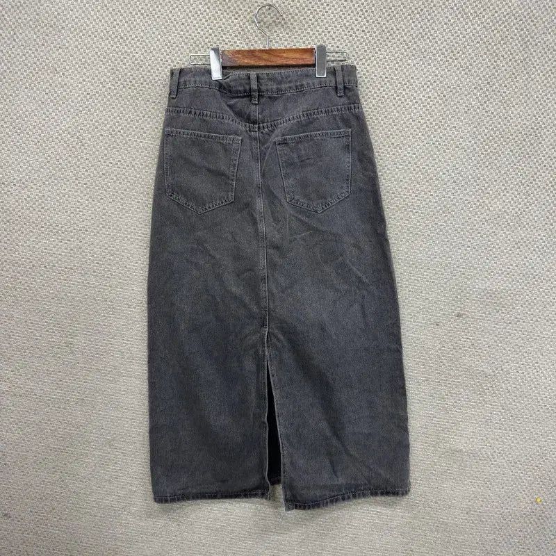 [SOLD OUT] 빈티지 그레이진 데님 스커트 XL M13444