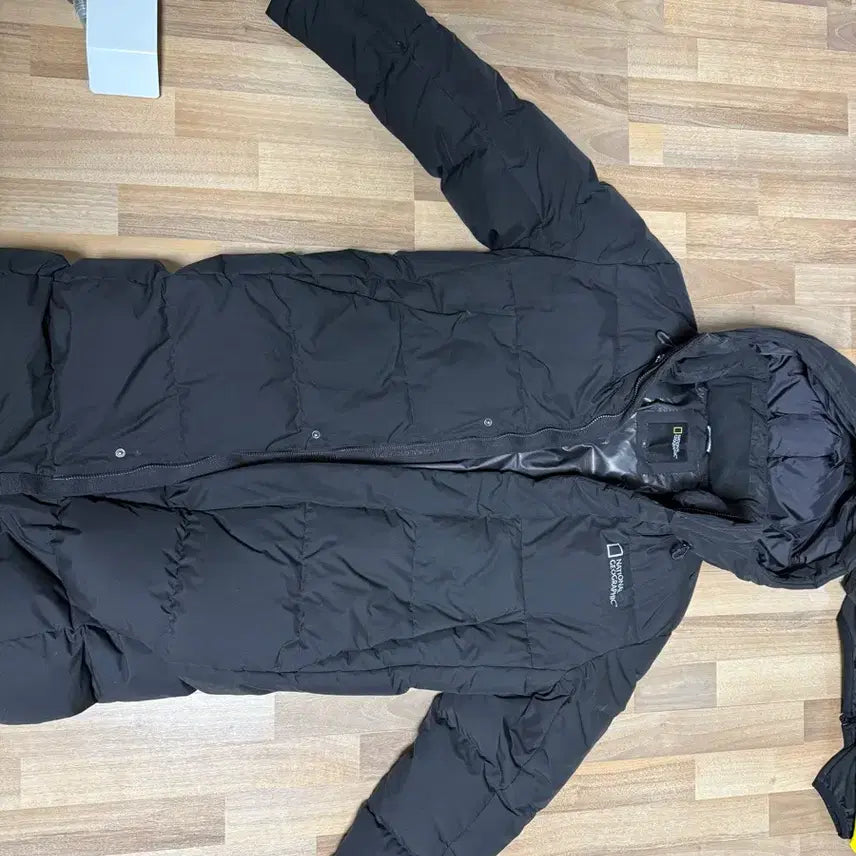 [BUNJANG] National Geographic Long Padded Jacket (M) Black / 내셔널 지오그래픽 롱패딩 M 블랙 판매