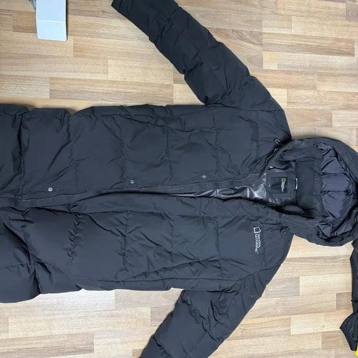 [BUNJANG] National Geographic Long Padded Jacket (M) Black / 내셔널 지오그래픽 롱패딩 M 블랙 판매