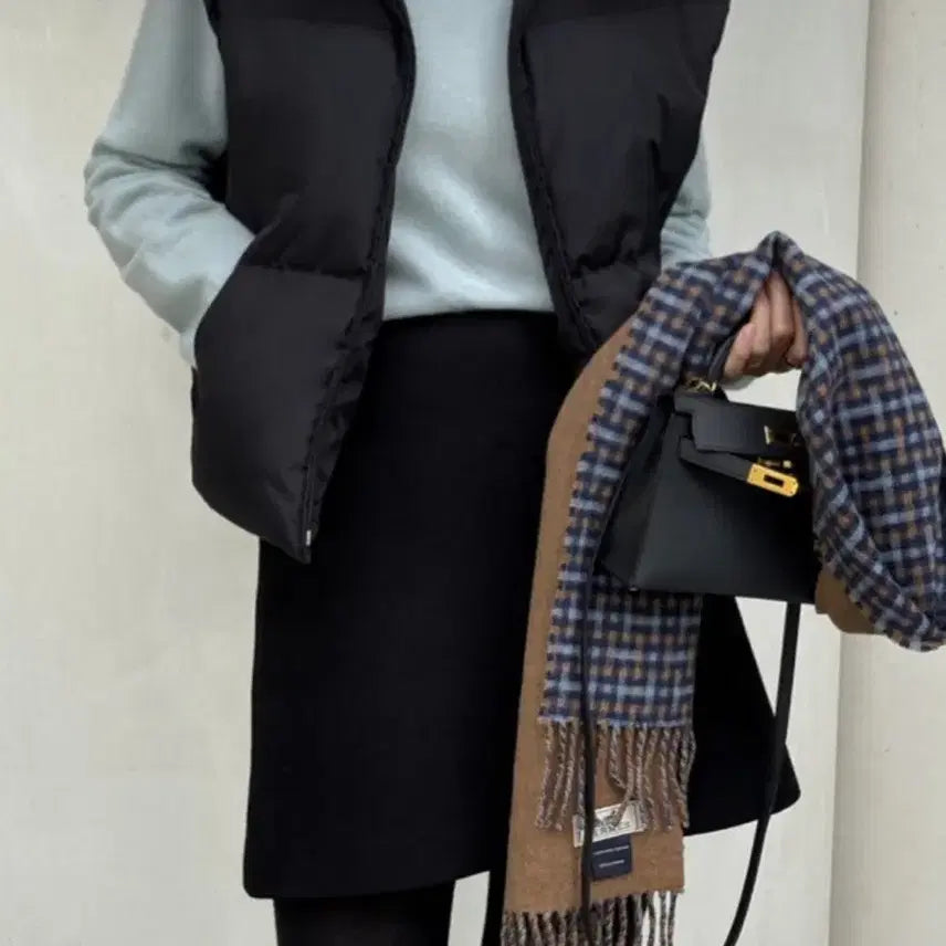 [BUNJANG] OHMU Duck Down Vest Black S / 오뮤 덕다운 베스트 블랙 S