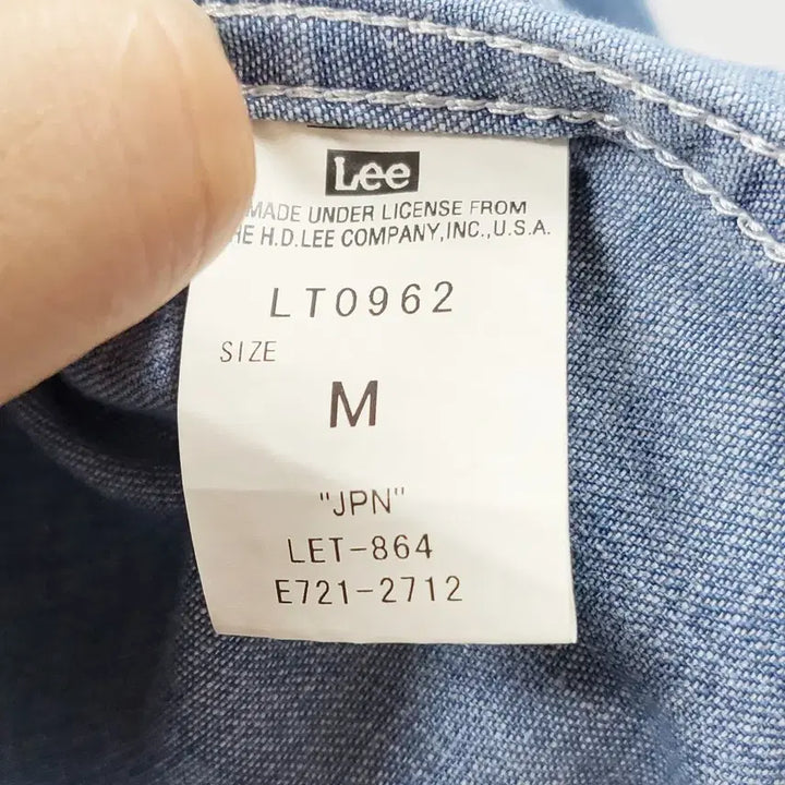 [BUNJANG] LEE The Walrus Denim Work Jacket Mini Dress / LEE 리 월러스 콜라보 워크자켓 데님셔츠 미니원피스 데님야상 C938