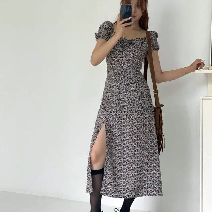 [SOLD OUT] 루루서울Fleurir Slit Dress 사이즈S