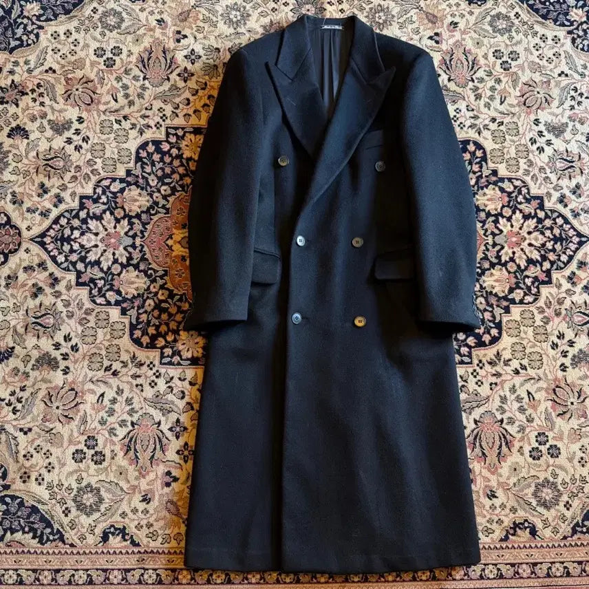 [BUNJANG] Calvin Klein Cashmere Double-Breasted Coat / 캘빈클라인 캐시미어 더블브레스티드 코트 남성100-105