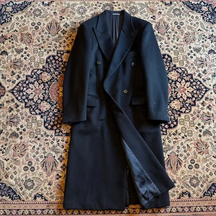 [BUNJANG] Calvin Klein Cashmere Double-Breasted Coat / 캘빈클라인 캐시미어 더블브레스티드 코트 남성100-105