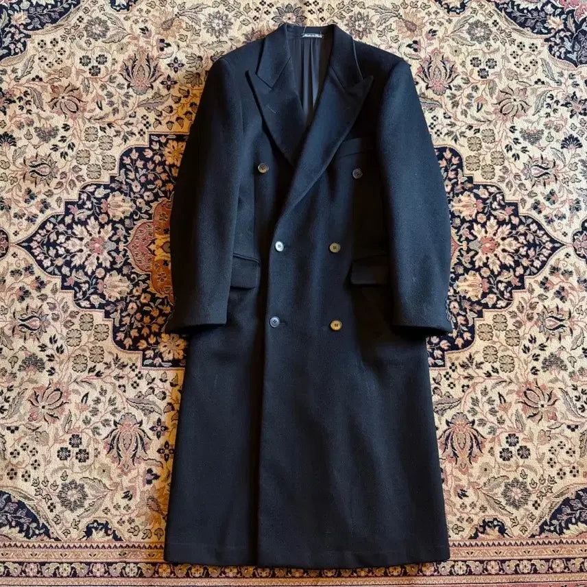 [BUNJANG] Calvin Klein Cashmere Double-Breasted Coat / 캘빈클라인 캐시미어 더블브레스티드 코트 남성100-105