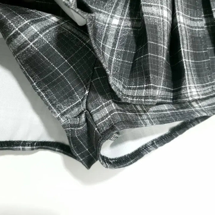 [BUNJANG] Unbranded Plaid Pleated Skirt Shorts S0496 / 체크 플리츠 치마바지 S_S0496